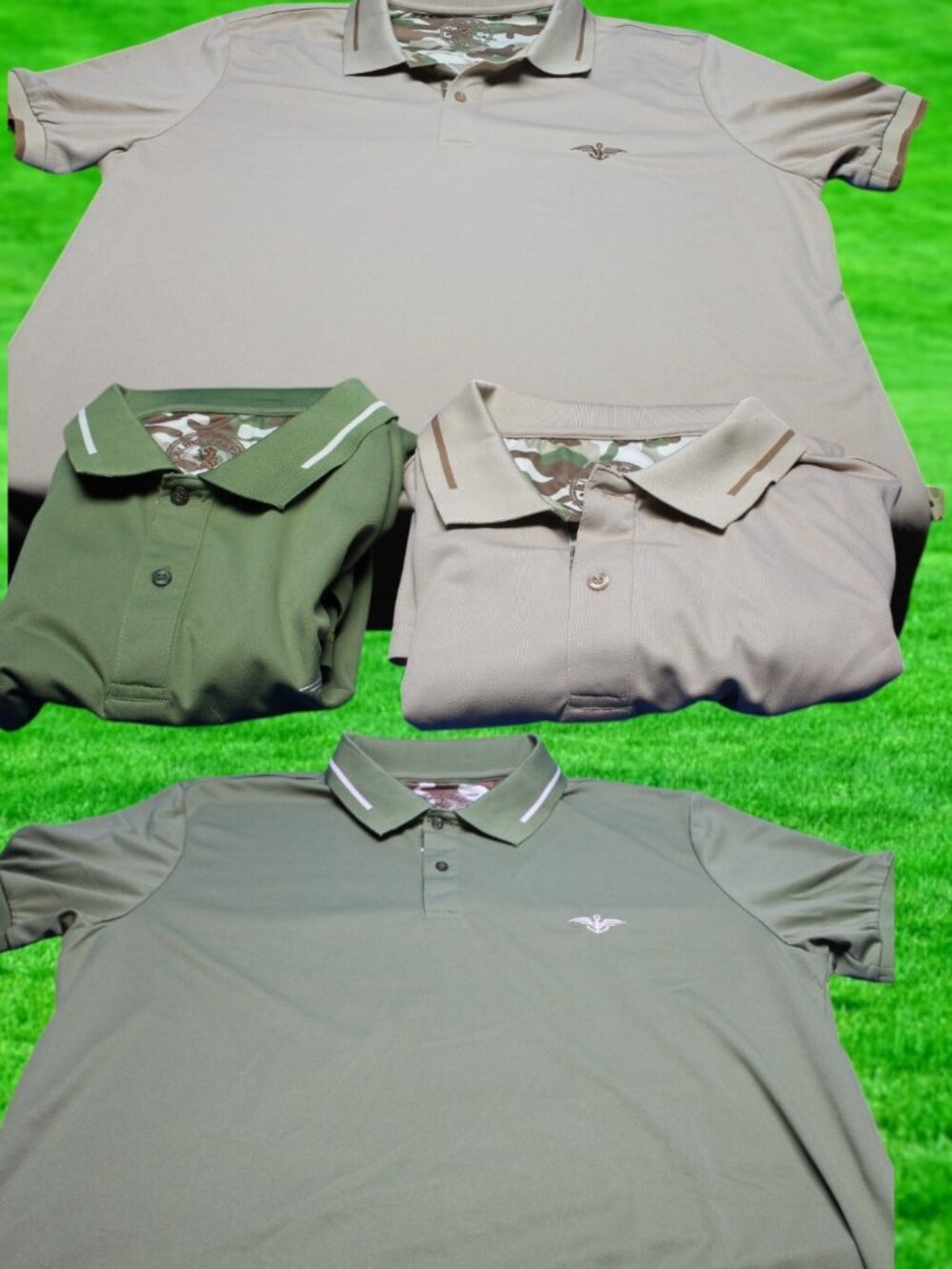 2 shirts Albert Morris Shirt Men XXL Short Sleeve Polo Comfort  With Camo